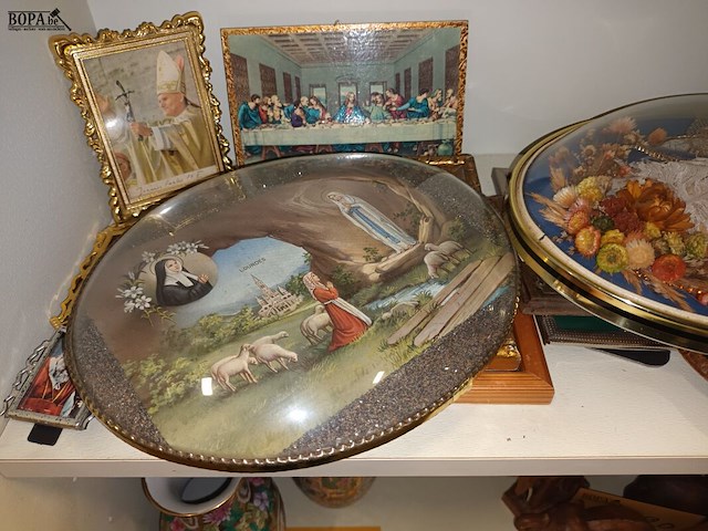 Lot 118 - religieuze kleine kaders. 13 stuks - afbeelding 6 van  7