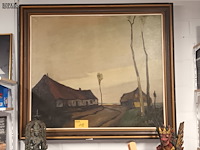 Lot 118 - schilderij hoeve - afbeelding 1 van  4