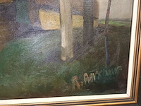 Lot 118 - schilderij hoeve - afbeelding 2 van  4