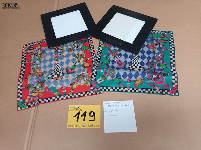 Lot 119 - louis féraud mouchoir. 2 stuks - afbeelding 4 van  4