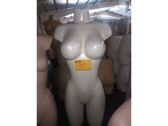 Lot 119 - paspop torso vrouw - afbeelding 1 van  3