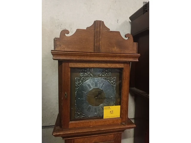 Lot 12 - antieke staande klok - afbeelding 4 van  4