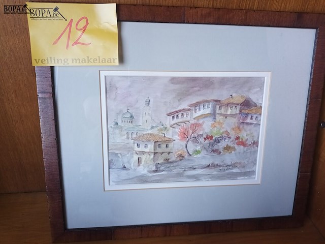 Lot 12 - aquarel tarnovo - afbeelding 1 van  4