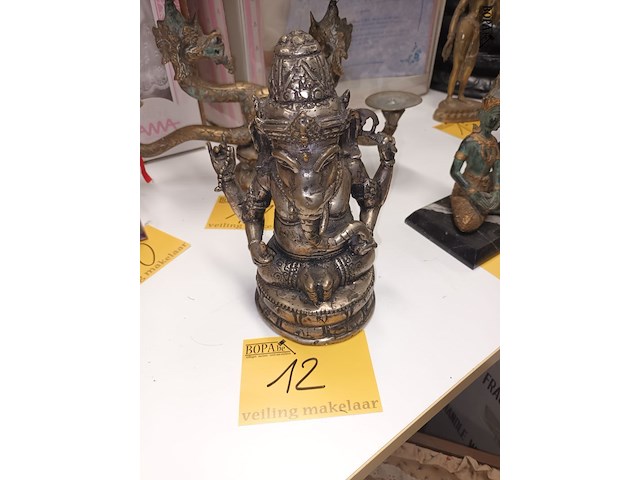Lot 12 - koperen ganesha - afbeelding 1 van  5