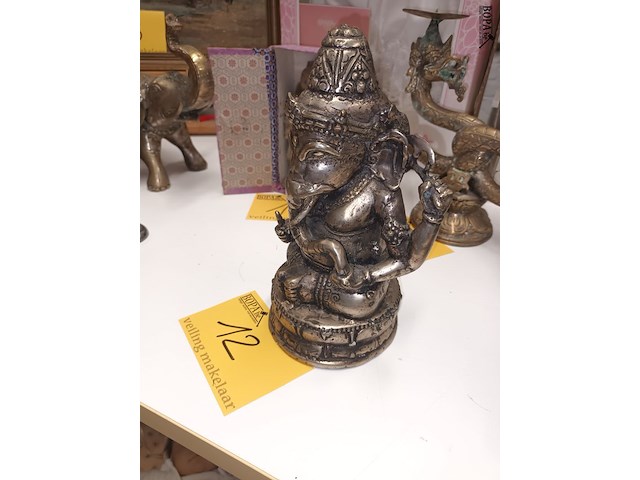 Lot 12 - koperen ganesha - afbeelding 2 van  5