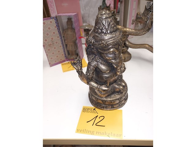 Lot 12 - koperen ganesha - afbeelding 3 van  5