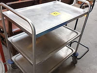 Lot 12 - serveerkar in inox - afbeelding 3 van  3