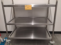Lot 12 - serveerwagen rvs - afbeelding 1 van  2