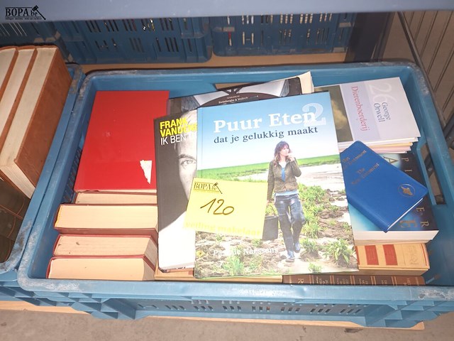 Lot 120 - boeken. 2 bakken - afbeelding 1 van  4