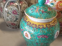 Lot 120 - vintage deksel potten. 11 stuks - afbeelding 4 van  7
