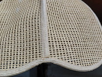 Lot 120 - vintage rotan hanglamp in koepelvorm - afbeelding 2 van  3