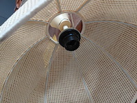 Lot 120 - vintage rotan hanglamp in koepelvorm - afbeelding 3 van  3