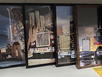 Lot 120 - vrachtwagen kadertjes 9 stuks - afbeelding 2 van  3