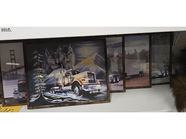 Lot 120 - vrachtwagen kadertjes 9 stuks - afbeelding 3 van  3