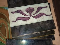 Lot 121 - antieke wandtegels. 8 stuks - afbeelding 3 van  3