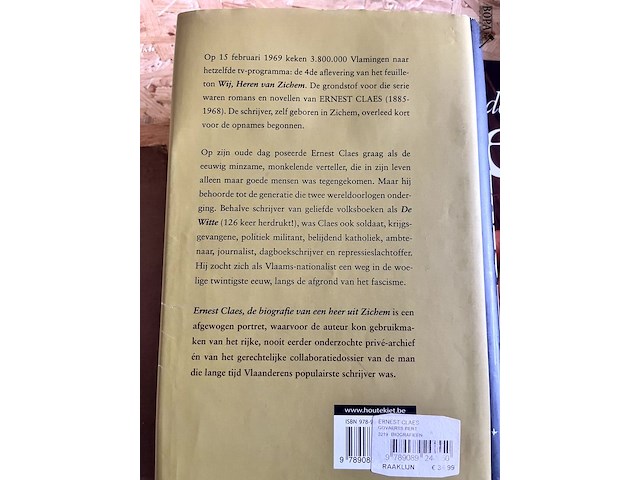 Lot 121 - ernest claes de biografie vaneen heer uit zichem - afbeelding 6 van  6
