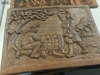 Lot 121 - houten wanddecoratie. 3 stuks - afbeelding 3 van  4