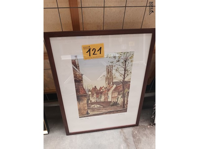 Lot 121 - litho brugge - afbeelding 1 van  4
