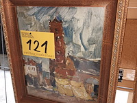 Lot 121 - schilderij kerk - afbeelding 1 van  3