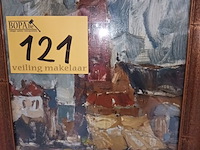 Lot 121 - schilderij kerk - afbeelding 2 van  3