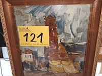 Lot 121 - schilderij kerk - afbeelding 3 van  3