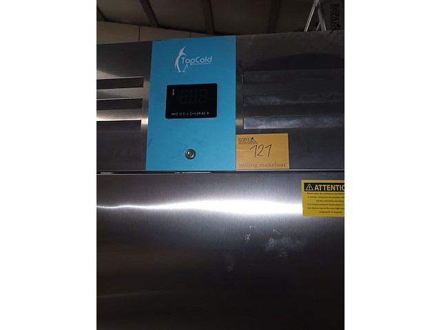 Lot 121 - topcold rvs koelkast - afbeelding 2 van  5