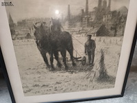 Lot 122 - kader boerenpaarden - afbeelding 2 van  3