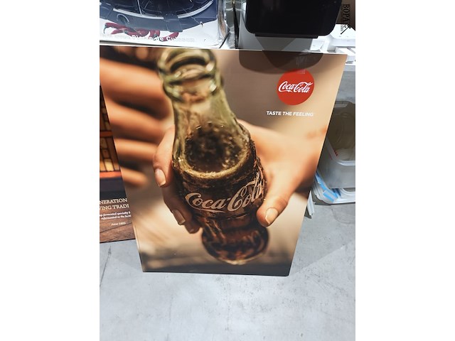 Lot 122 - reclame borden cola en omer. 3 stuks - afbeelding 3 van  4