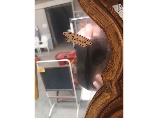 Lot 122 - vergulde kuifspiegel deknudt - afbeelding 2 van  5