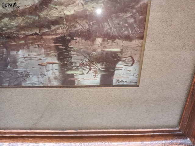 Lot 123 - kader koeien aan het water - afbeelding 3 van  3