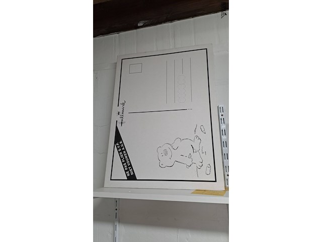 Lot 123 - reuze postkaarten met box 'bruidspaar' 2 stuks - afbeelding 3 van  3