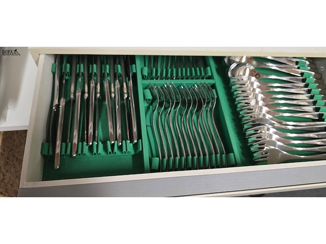 Lot 124 - bestekkoffer sola compleet 115 delig - afbeelding 9 van  9