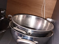 Lot 124 - inox mengkommen. 5 stuks - afbeelding 3 van  3