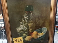 Lot 124 - kader reproductie stilleven - afbeelding 1 van  3