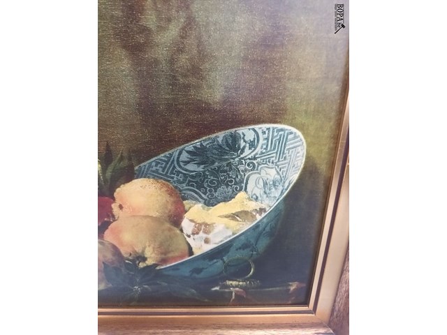 Lot 124 - kader reproductie stilleven - afbeelding 3 van  3