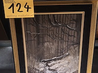 Lot 124 - schilderij sneeuwlandschap - afbeelding 1 van  3