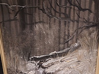 Lot 124 - schilderij sneeuwlandschap - afbeelding 2 van  3