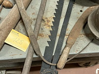 Lot 125 - oud werkgerief, metaal en hout - circa 10 stuks - afbeelding 3 van  6