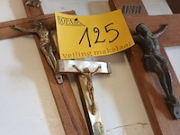 Lot 125 - oude kruisbeelden. 4 stuks - afbeelding 2 van  4