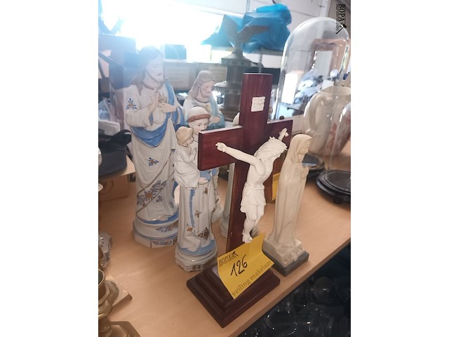 Lot 126 - christelijke beelden. 6 stuks - afbeelding 3 van  3