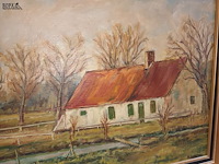 Lot 126 - schilderij hoeve - afbeelding 2 van  3