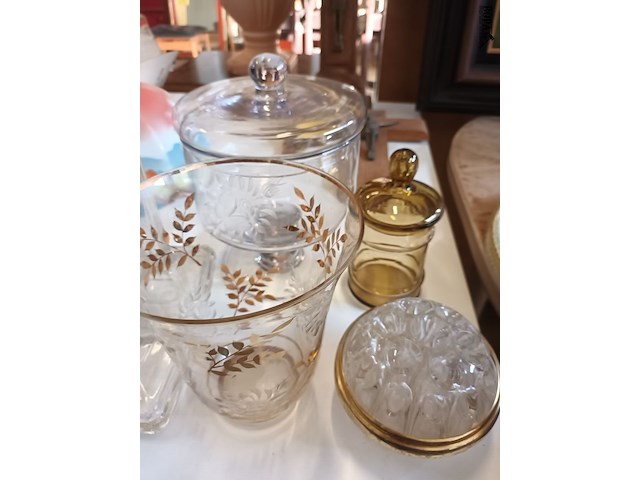 Lot 126 - vintage glas deco. 6 stuks - afbeelding 4 van  5