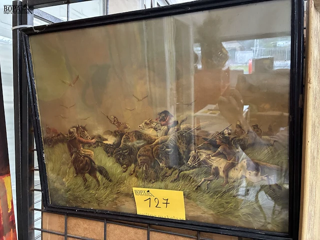 Lot 127 - historische schilderij - afbeelding 1 van  3