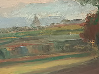 Lot 127 - schilderij landelijke woning - afbeelding 3 van  4
