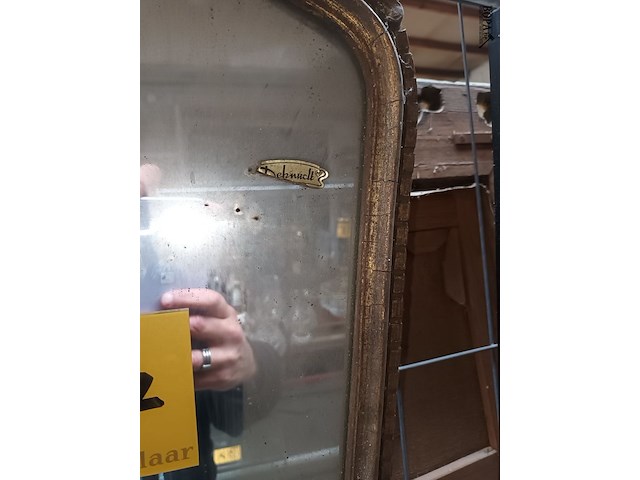 Lot 127 - vergulde spiegel deknudt - afbeelding 3 van  3