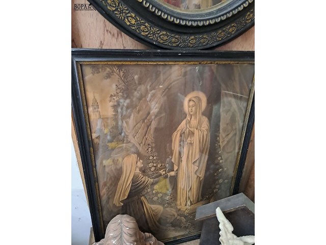 Lot 128 - groot lot diverse religieuze wanddecoratie - afbeelding 7 van  7