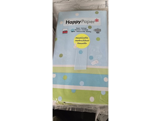 Lot 128 - herbruikbare papieren tafellakens 8 stuks - afbeelding 4 van  8