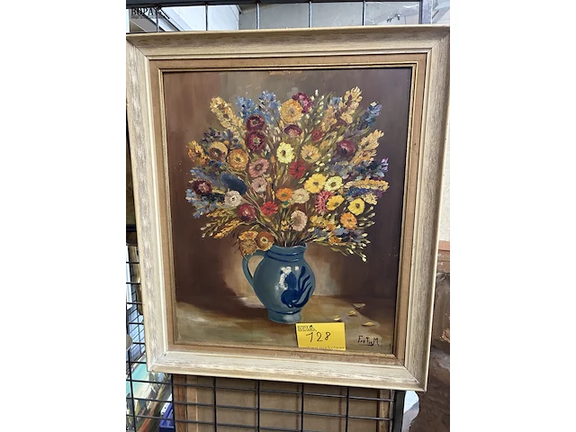 Lot 128 - klassiek olieverfschilderij get. - afbeelding 1 van  3