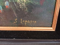 Lot 128 - schilderij klaprozen - afbeelding 2 van  4