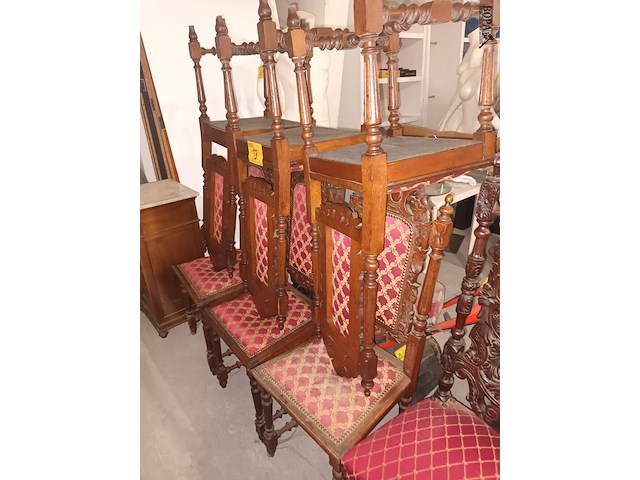 Lot 13 - antieke stoel. 6 stuks - afbeelding 1 van  4